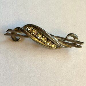 Sparkling Rhinestone and Silver tone Pin - Free with purchase